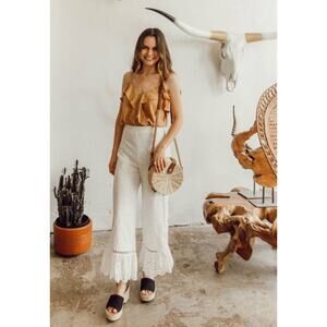 Sz S - Storia Boho Eyelet Pants